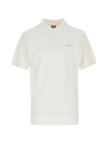 Tricou polo Kenzo cu broderie alb