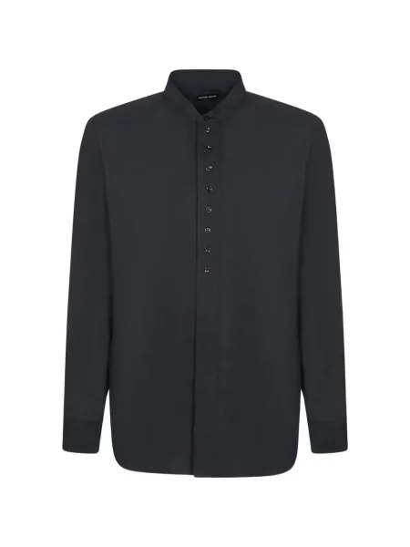 Gulerat lung cămașă Giorgio Armani albastru