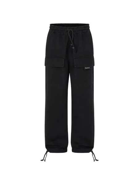 Pantaloni cargo Disclaimer cu cordon negru