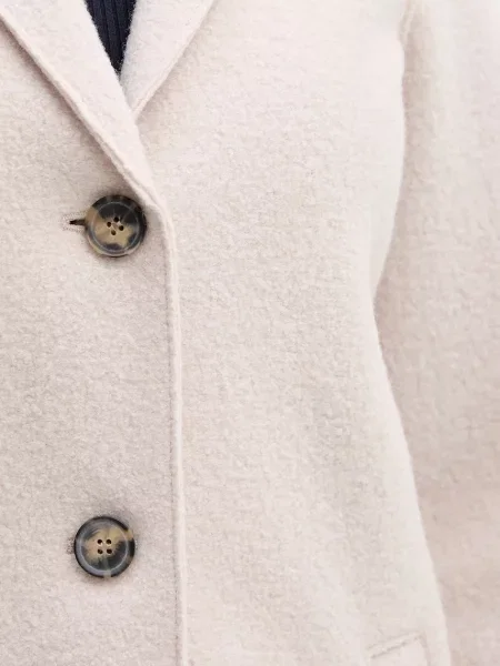 Вовняне пальто OUI бежевий