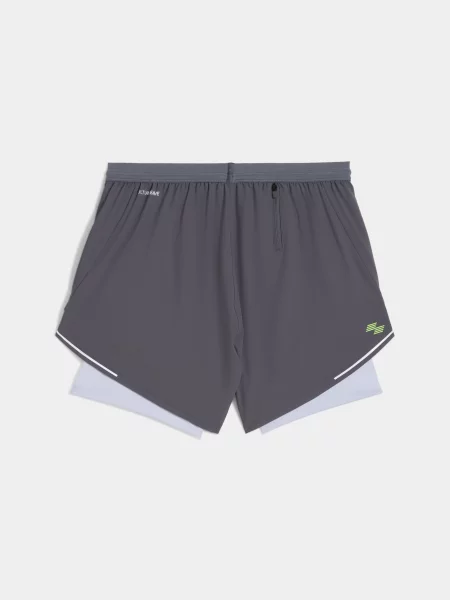 Короткие спортивные шорты Puma серые