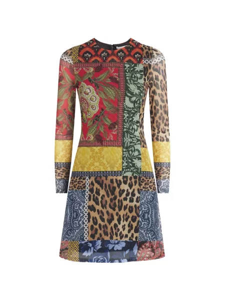 Lung rochie mini Alice + Olivia cu imagine roșu