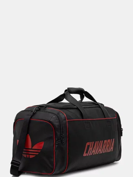 Adidas Originals x Willy Chavarria ταξιδιωτική τσάντα δερμάτινη μαύρο
