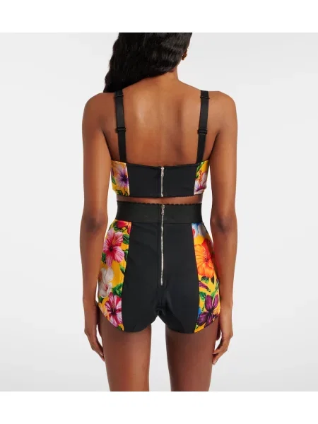 Top Dolce&gabbana de mătase cu model floral