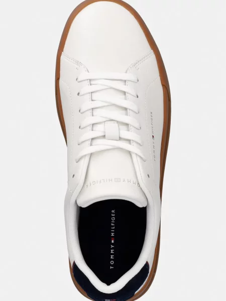 Tommy Hilfiger TH COURT LTH DETAIL ESS маратонки мъжки от кожа бяло