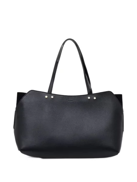 Geantă shopper Pollini cu autograf negru