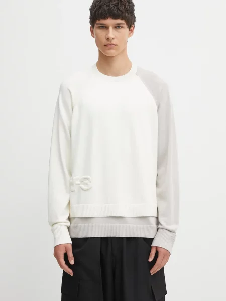 Pulover Logo Knit light bej