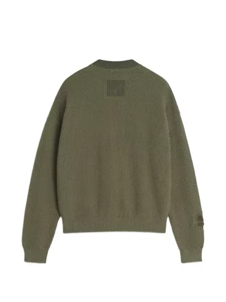 Cardigan Maison Kitsune cu aplicații verde