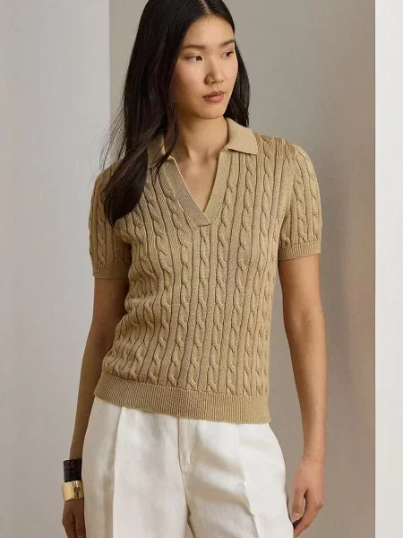Tricou Lauren Ralph Lauren bej