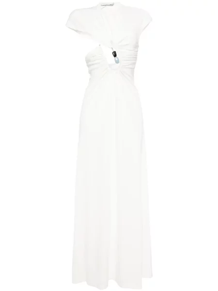 Rochie Christopher Esber de cristal de costum alb