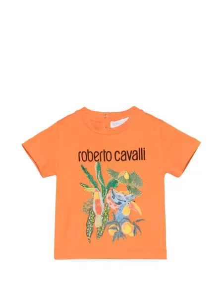 Koszulka dziecięca Roberto Cavalli pomarańczowa
