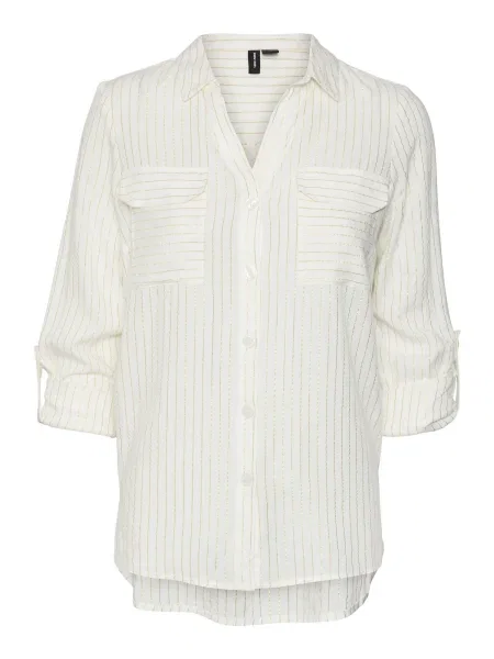 VERO MODA Bluză VMBUMPY auriu alb