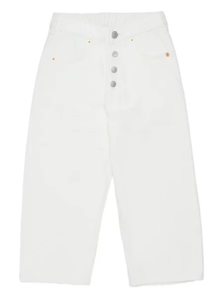 Jeansy dziecięce Mm6 Maison Margiela białe