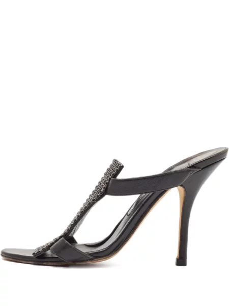 Кожени сандали Gina черно