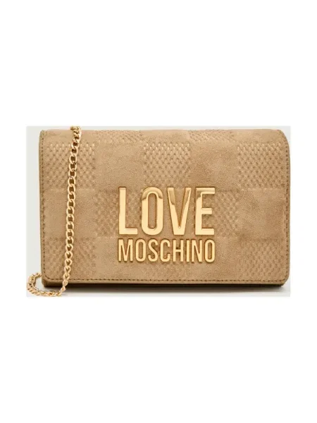 Love Moschino Geantă poștaș/poșetă plic bej