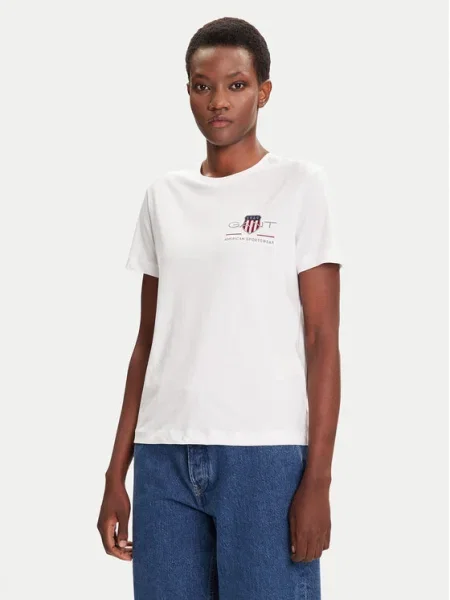 Gant Póló Bisiklet Yaka fehér
