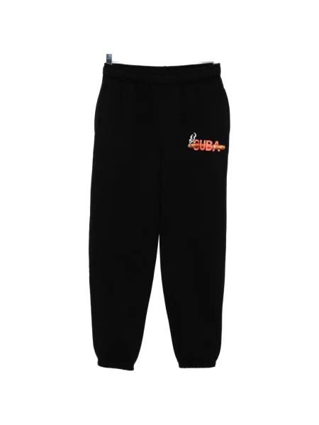 Pantaloni Melt cu imagine alergare negru