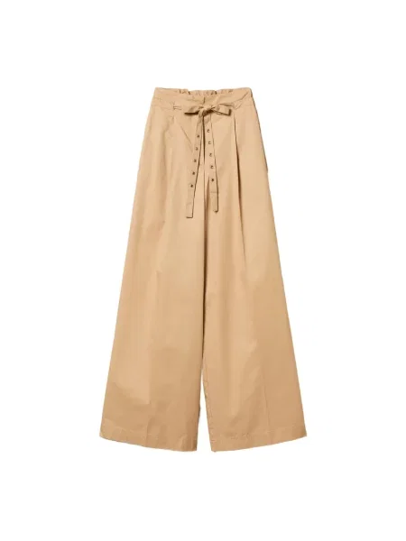 Spodnie palazzo Twinset beżowe