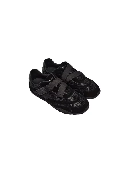 Sneakersy Pinko skórzane czarne