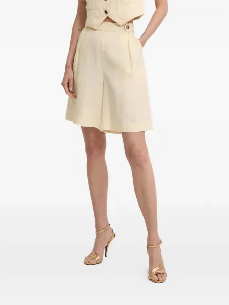 Pantaloni scurți Liu Jo cu dungi plisate