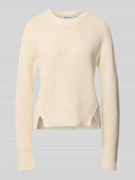 Sweter o kroju slim fit z czystej bawełny Jake*s Casual