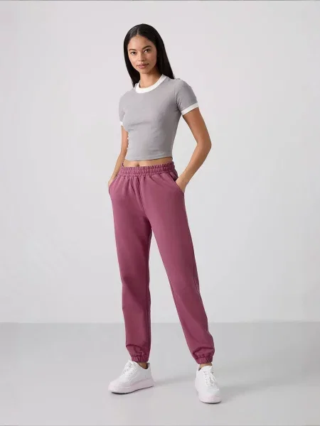 Tommy Life Kalhoty Jogginghose bledě fialová