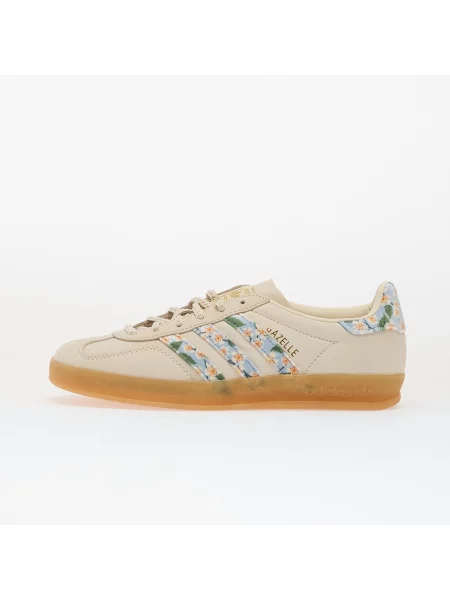 Сникърси adidas Gazelle Indoor W Crew White/ Gold Metallic/ Tactile Blue EUR 41 кафяво