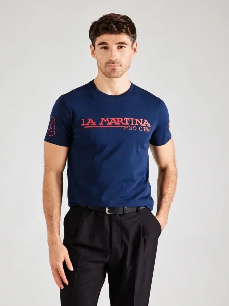 La Martina Tricou închis / sângeriu albastru