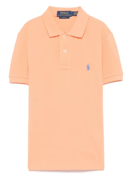 Koszulka polo dziecięca Polo Ralph Lauren pomarańczowa