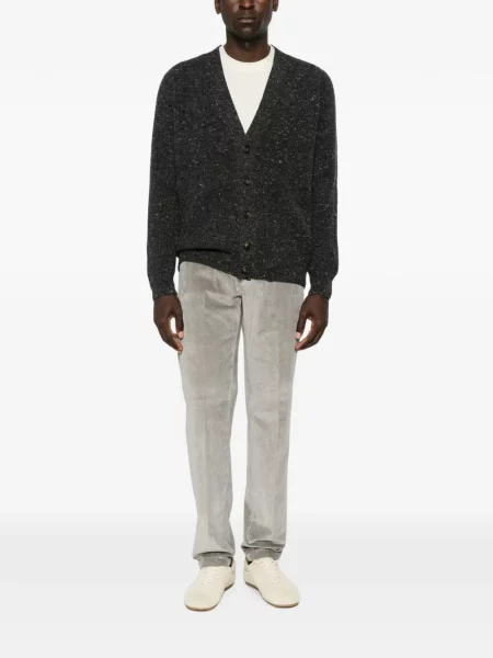 Pantaloni Eleventy de catifea cord cu cordon gri
