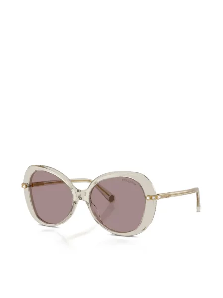 Ochelari de soare Swarovski cu imprimeu geometric