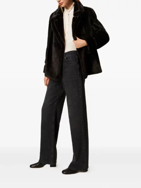 Blugi Twinset cu 5 buzunare negru