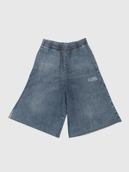 Детские джинсовые шорты Maison Margiela Mm6 синие