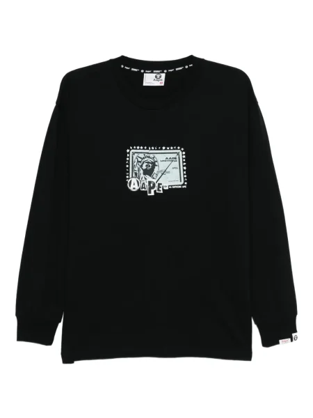 Tricou Aape By A Bathing Ape cu imagine negru