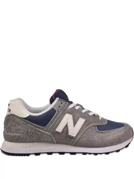 Papuci New Balance din piele de căprioară negru