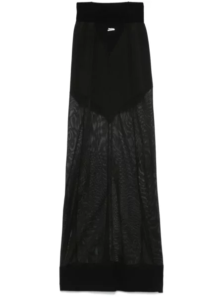 Fusta maxi Jean Paul Gaultier tricotate negru