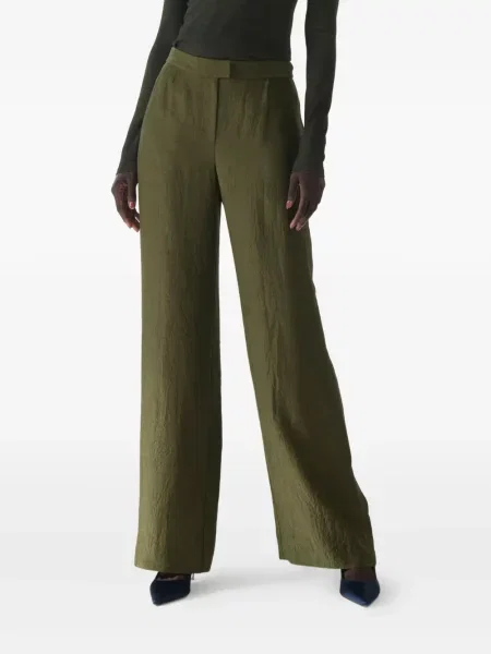 Pantaloni Jason Wu Collection din satin verde