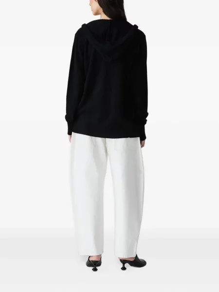 Hanorac cu glugă Vera Wang tricotate negru