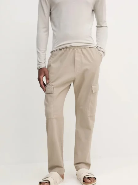 Hlače BARENA VENEZIA Camicia Mola bež