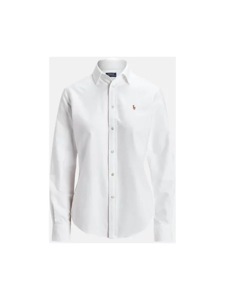 Polo Ralph Lauren bluzka koszulowa Kobiety jednolity 34 biały