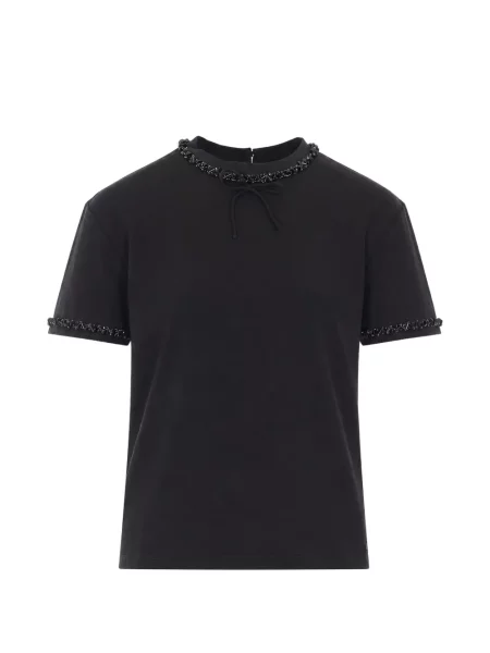 Tricou Twinset cu paiete negru