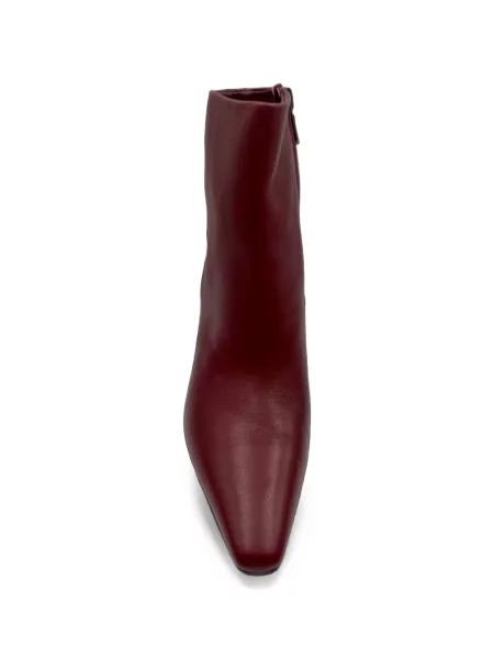 Cizme scurte Sam Edelman din piele roșu