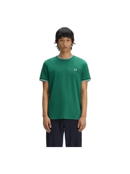 Dzianinowa koszulka Fred Perry zielona