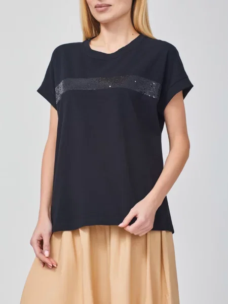 Футболка Panicale Cashmere чорна