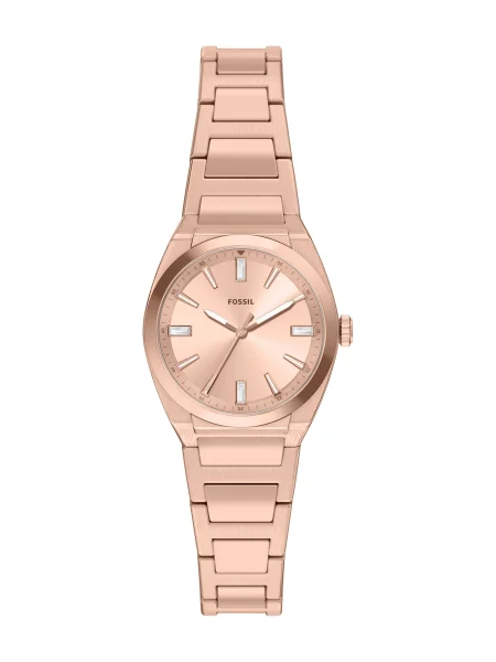 FOSSIL Ceas analogic EVERETT auriu / transparent / alb roz