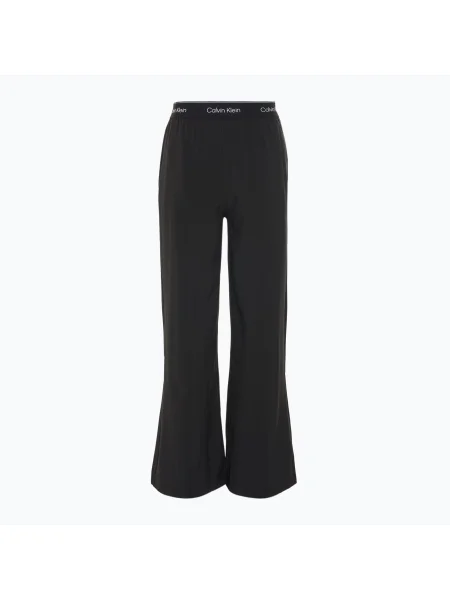 Dámske nohavice Calvin Klein Wide Leg black čierna