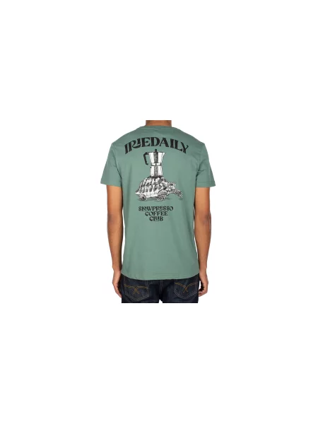 IrieDaily Slowpresso Tee Jungle Green Mężczyźni Koszulki IrieDaily Zielony Size: L biała