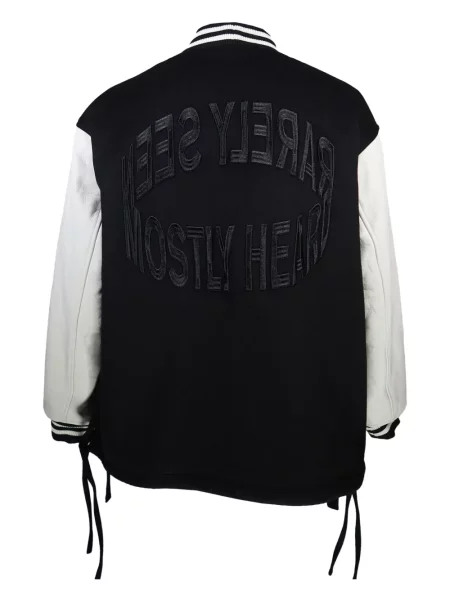 Geacă Mostly Heard Rarely Seen cu broderie negru