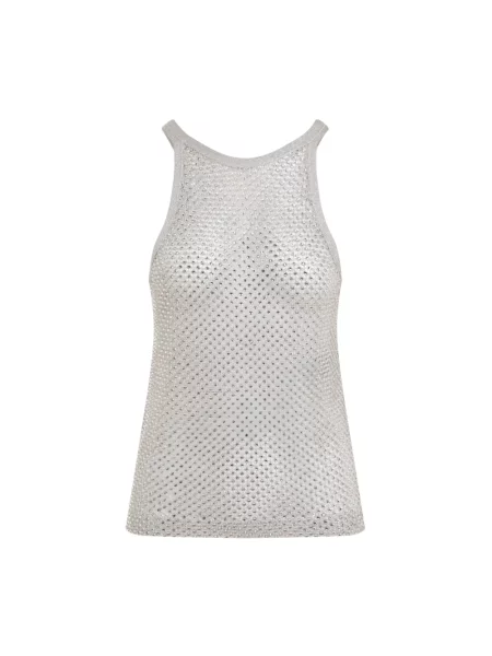 Krótki top Tom Ford na ramiączkach biały