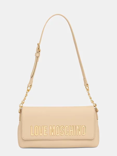 Love Moschino geantă pentru femei cu imitație de piele bej